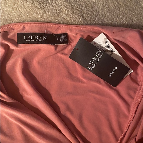 Lauren Ralph Lauren NWT size 6 pink mahogany dress - Picture 6 of 8
